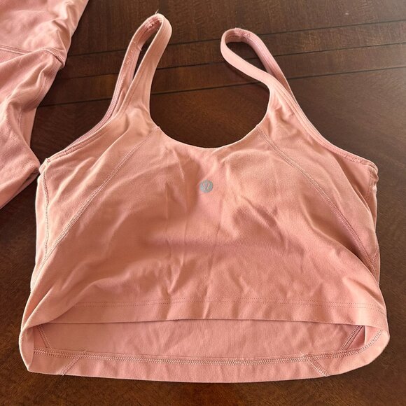 Lululemon Women’s Leggings & Tank Top Set – Peach – Size 8 (Top + Leggings) - Picture 3 of 7